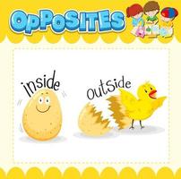 Opposite words for inside and outside vector