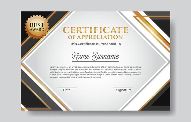 Modern Seminar Certificate of Graduation Template