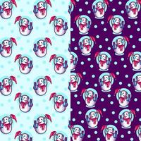 Snowman Seamless Pattern vector