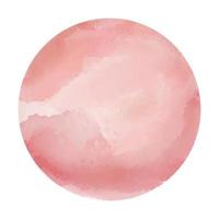 round watercolor blot with smudge drips and stains, hand painted element for social media stories vector