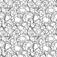 kintsugi art seamless pattern of splinters and different shards fragments with thin lines vector