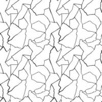 kintsugi art seamless pattern of splinters and different shards fragments with thin lines vector