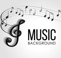 Font design for word music with music notes on white background vector