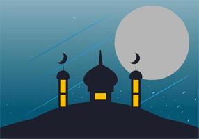 Mosque banner background vector