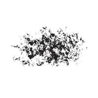 Abstract ink spots, blobs, spray, stains. Hand made brush. Isolated on white background. Vector illustration.