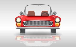 Classic car on white background vector