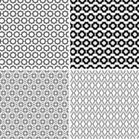 Background with seamless pattern in arabic style decorative vector