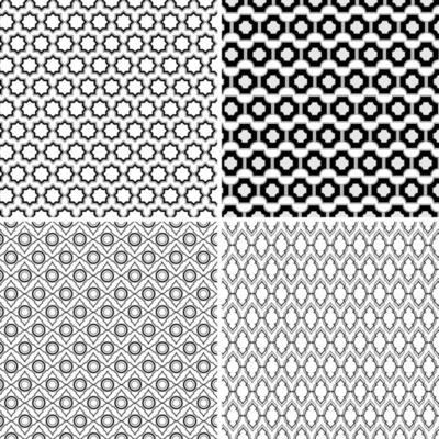 Background with seamless pattern in arabic style decorative