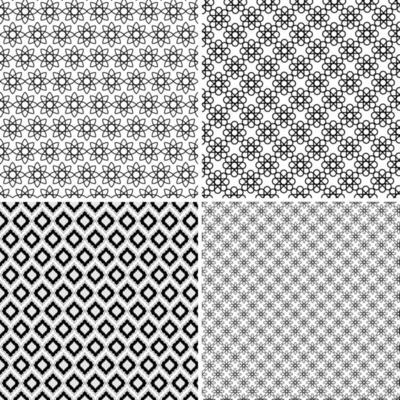 Background with seamless pattern in arabic style decorative