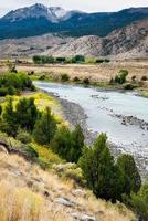 View of the Yellowstone River in Montana photo