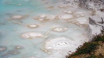 botes de pintura de artistas en el parque nacional de yellowstone foto