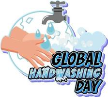 Global Hand Washing Day Banner Design vector