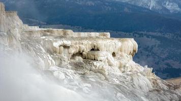 Mammoth Hot Springs in Yellowstone National Park photo