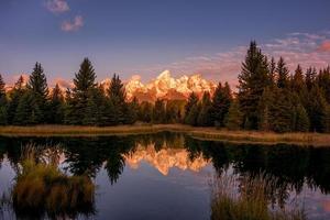 área de aterrizaje de schwabachers en el río Snake en Wyoming foto