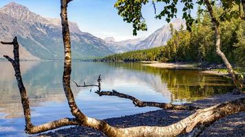 View of Lake McDonald in Montana photo