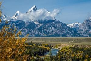 Mirador del río Snake en Wyoming foto