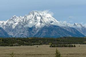 View of the Grand Teton Mountain Range photo