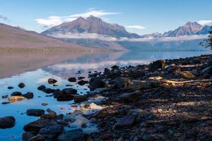 View of Lake McDonald in Montana photo