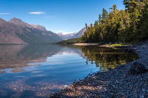 View of Lake McDonald in Montana photo