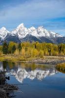 Jagged Grand Teton Mountain Range photo