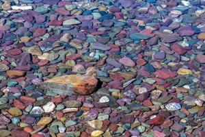 Colourful Stones in Lake McDonald photo