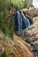 Rustic Falls Waterfall Along Glen Creek near Mammoth Hot Springs photo