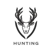 venado ciervo reno cabeza cara ilustración logotipo diseño vector