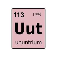 chemical element of periodic table. vector