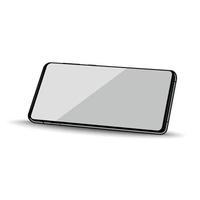 Realistic smartphone in perspective view vector