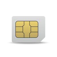 Mobile sim card vector