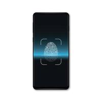 Biometric Fingerprint Scan, Identification System vector