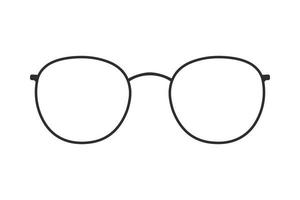 Sunglasses or glasses silhouette vector