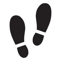 icono de huella de zapatos. ilustración vectorial