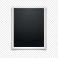 Realistic vector photo frame.