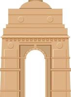 Gateway arch made of brick vector