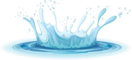 A water splash on white background vector