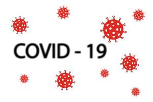 símbolo del virus de la corona. covid - 19 concepto para brote de virus, vector de diseño de logotipo.