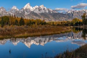 Grand Tetons Reflection in the Snake River photo