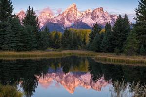 amanecer en el aterrizaje de schwabachers foto