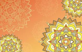 Beautiful mandala background template vector