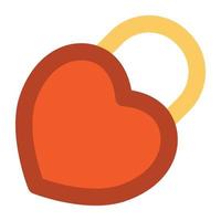 Heart Lock Concepts vector