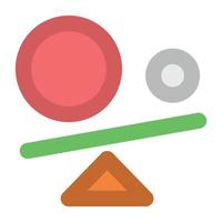 Seesaw Balance Concepts vector