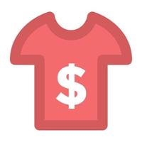 conceptos de camisa de dólar vector