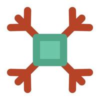 Trendy Snowflake Concepts vector