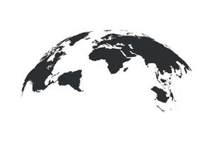 World Map Globe Isolated vector