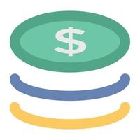 Coins Stack Concepts vector