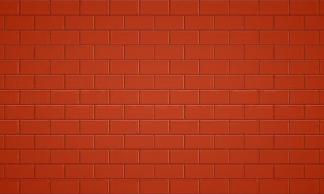 Red and Brown Brick Wall Texture Background. Building Concrete Masonry Pattern. Red Brickwork Vintage Template. Stone Material Construction Backdrop. Abstract Wallpaper Design. Vector Illustration.