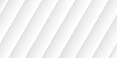 fondo blanco con rayas. papel tapiz diagonal de línea blanca y gris. patrón de línea mínimo dinámico vacío simple. telón de fondo diagonal en blanco. banner lineal futurista gris claro. ilustración vectorial vector