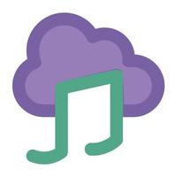 Cloud Music Concepts vector
