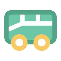 Trendy Bus Concepts vector